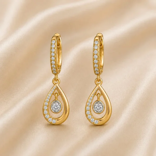 Drop style earrings
