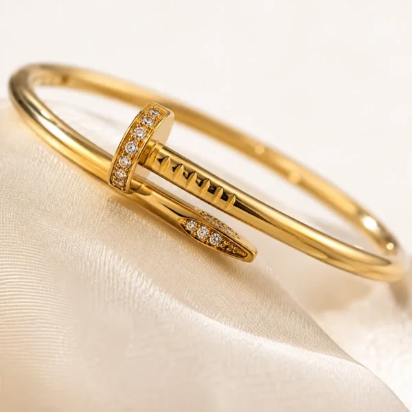 Open Cuff Bracelet 18K Gold Tone
